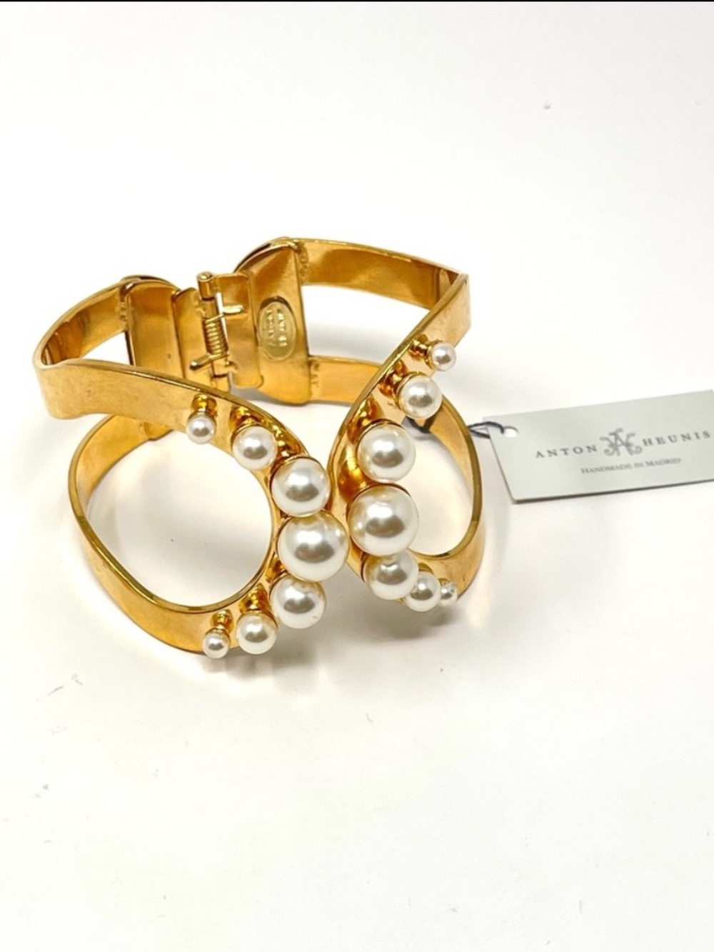 Anthropologie BHLDN Anton Heunis Albertine Pearl Cuff Bracelet